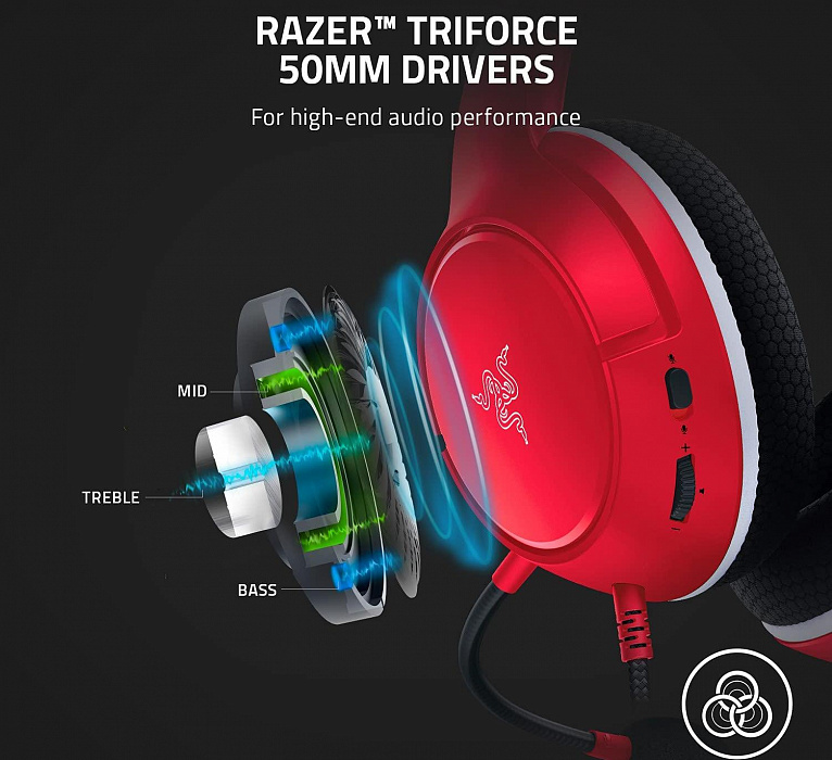 Игровая гарнитура Razer Kaira X (RZ04-03970500-R3M1) для Xbox Series X/S (Pulse Red) купить в интернет-магазине icover