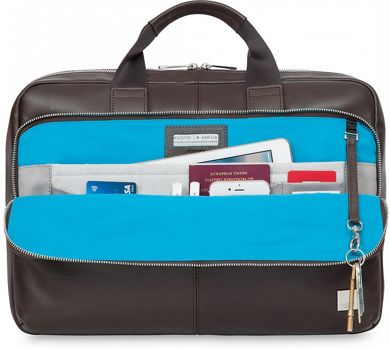 Сумка Knomo Newbury (155-256-BRN) для ноутбука до 15" (Brown) купить в интернет-магазине icover