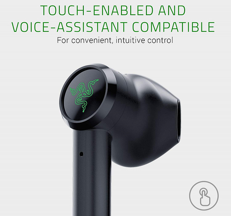 Беспроводные наушники Razer Hammerhead True Wireless RZ12-02970100-R3G1 (Black) купить в интернет-магазине icover