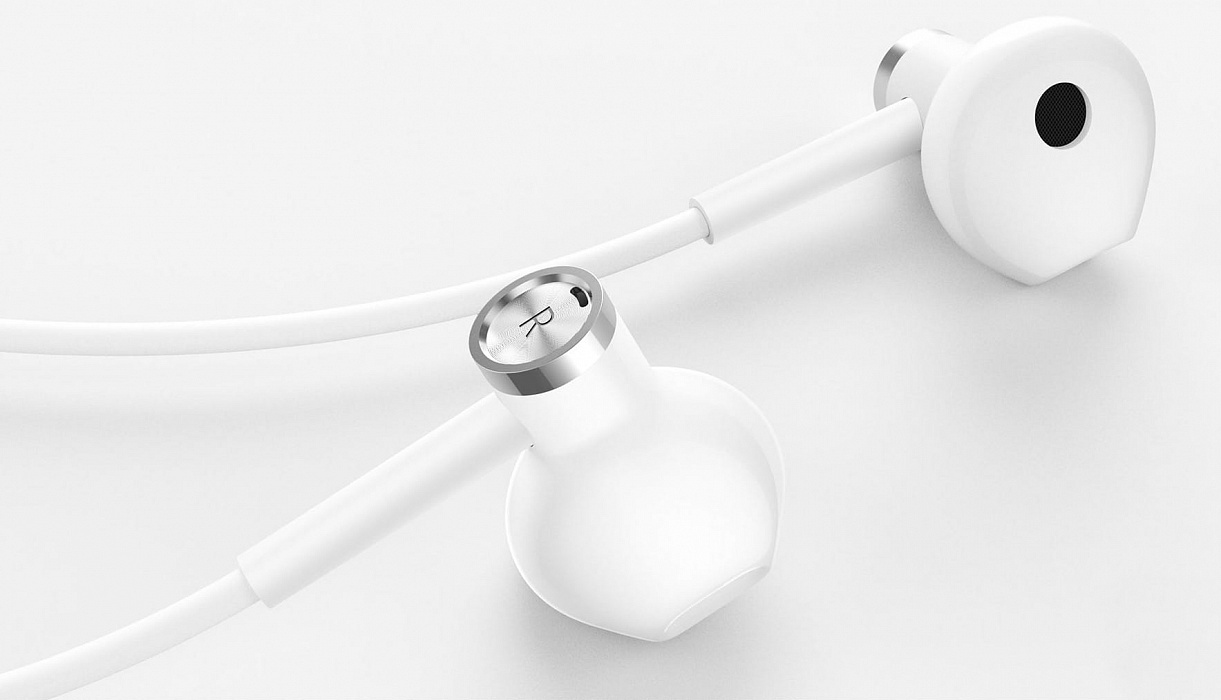 Наушники с микрофоном Xiaomi Dual-Unit Half-Ear (White) купить в интернет-магазине icover