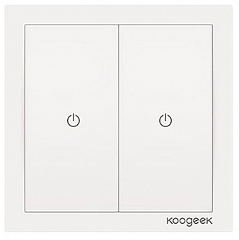 Умный выключатель Koogeek Two Gang Switch KH02CN для Apple Homekit (White)