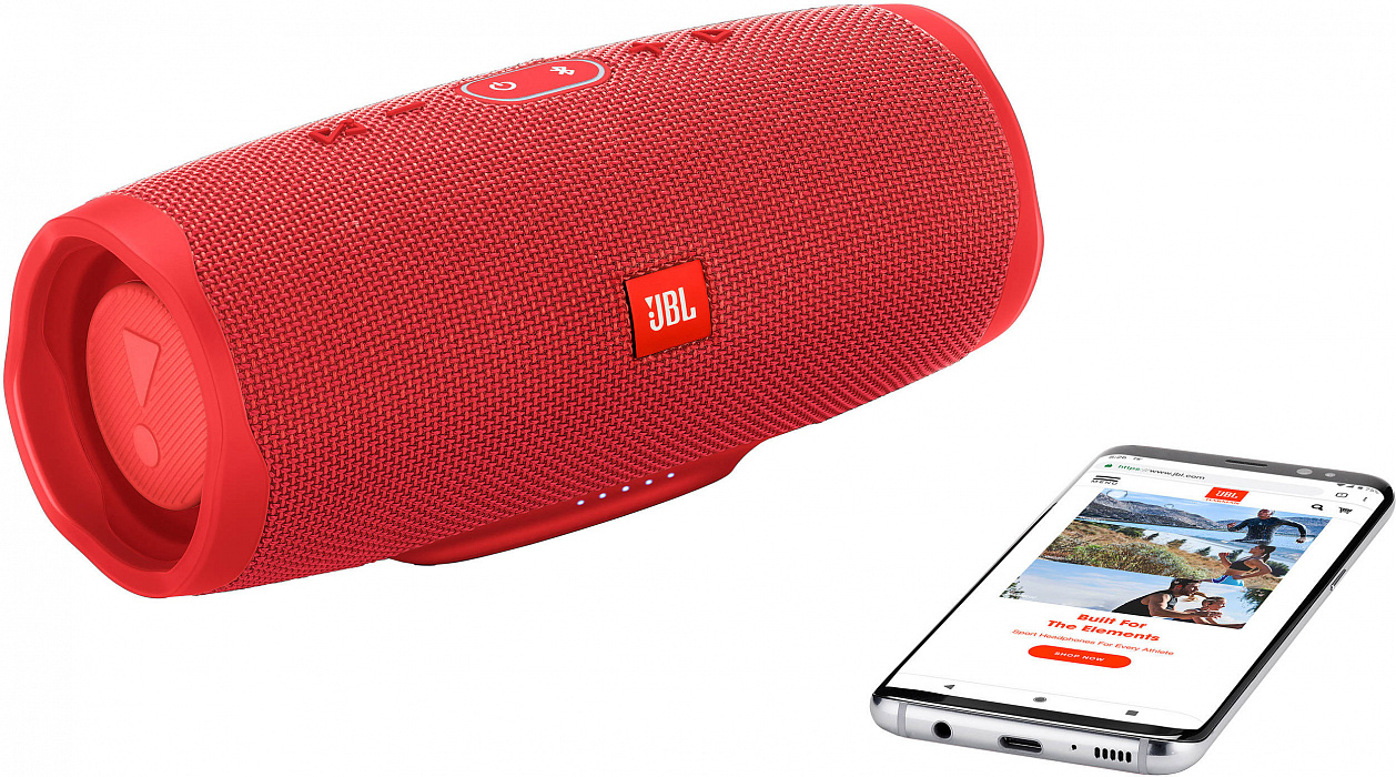 Портативная акустическая система JBL Charge 4 (Red) купить в интернет-магазине icover
