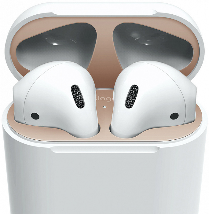 Защитная пластина Elago Dust Guard (EAP-GUARD-MRG-2S) для наушников Apple AirPods (Matt Rose Gold) купить в интернет-магазине icover