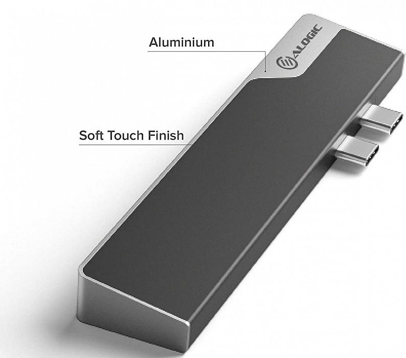 Хаб Alogic Dock Nano 2nd Gen (ULDNAG2-SGR) для MacBook (Space Grey) купить в интернет-магазине icover