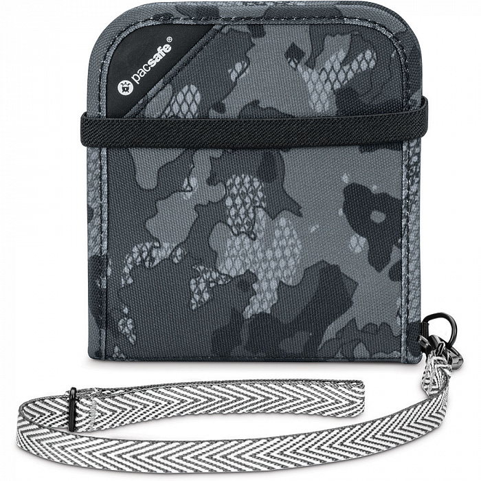 Кошелек Pacsafe RFIDsafe V100 (Grey Camouflage) купить в интернет-магазине icover