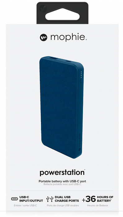 Внешний аккумулятор Mophie Powerstation 2019 (401102983) USB-C 10000 mAh (Blue) купить в интернет-магазине icover