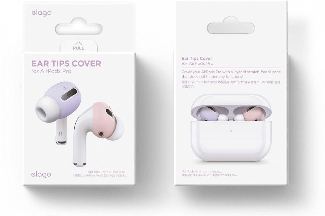 Чехол Elago Ear Tips (EAPP-PADSM-PKLV) для AirPods Pro (Pink/Lavender) купить в интернет-магазине icover