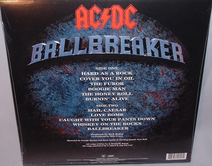 Виниловая пластинка AC/DC - Ballbreaker (1995) купить в интернет-магазине icover