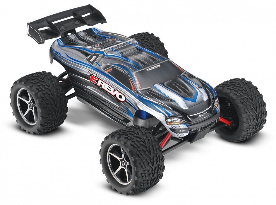 Радиоуправляемый автомобиль Traxxas E-Revo 4WD RTR 1:16 (Blue) купить в интернет-магазине icover
