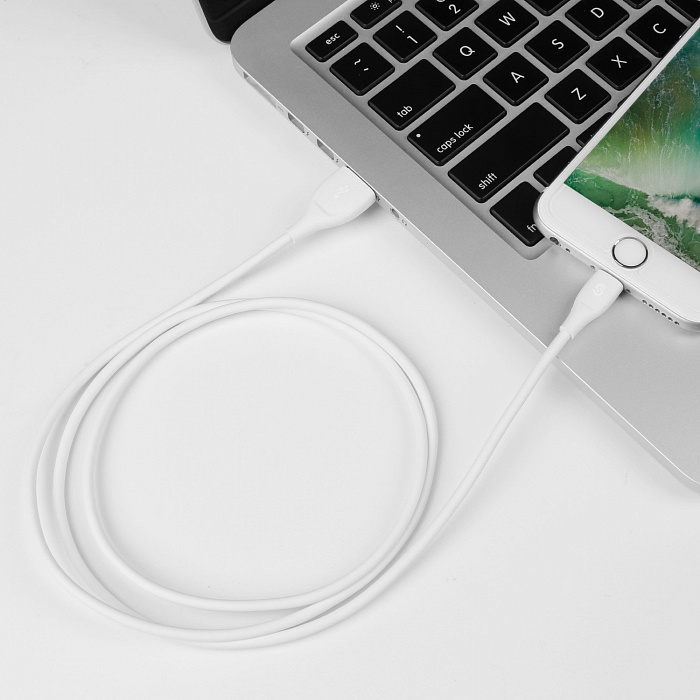 Кабель Syncwire UNBREAKcable (SW-LC034) USB/Lightning 1m (White) купить в интернет-магазине icover