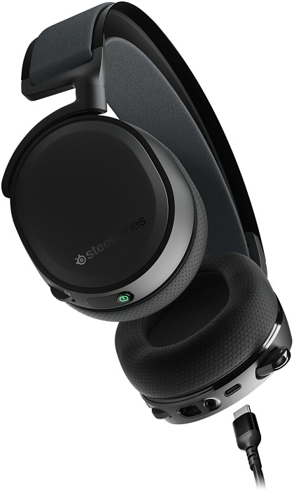 Игровые беспроводные наушники SteelSeries Arctis 7+ SS61470 (Black) купить в интернет-магазине icover