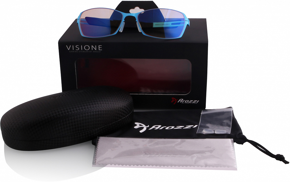 Очки для компьютера Arozzi Visione VX-500 (Blue) купить в интернет-магазине icover