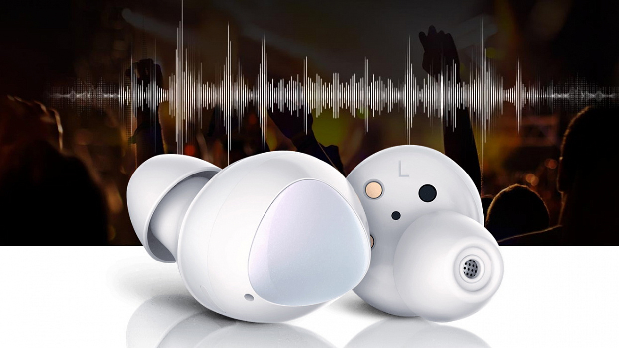 Bluetooth-наушники с микрофоном Samsung Galaxy Buds SM-R170 (White) купить в интернет-магазине icover