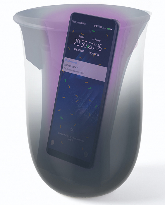 Санитайзер Lexon Oblio LH59DB с беспроводной зарядкой (Dark Blue) купить в интернет-магазине icover