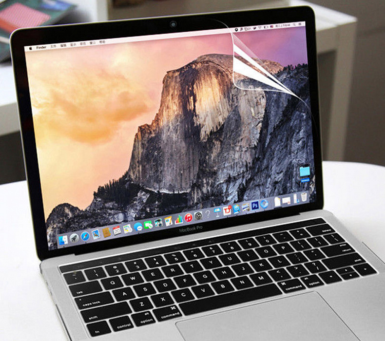 Комплект iBlas чехол + накладка на клавиатуру US + пленка на дисплей для MacBook Air 13 2018/2020 (Clear) купить в интернет-магазине icover