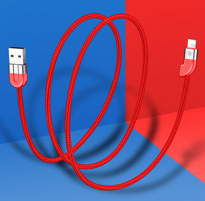 Двойной кабель для iPod, iPhone, iPad Baseus Couple Magnetic Lightning 1m (Red/Blue) купить в интернет-магазине icover