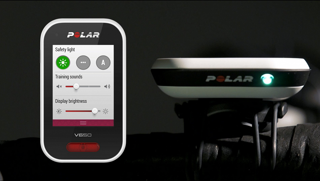 Polar V650 - велокомпьютер с GPS (Black) купить в интернет-магазине icover