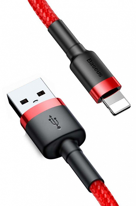 Кабель Baseus Cafule (CALKLF-R09) USB/Lightning 3m (Red) купить в интернет-магазине icover