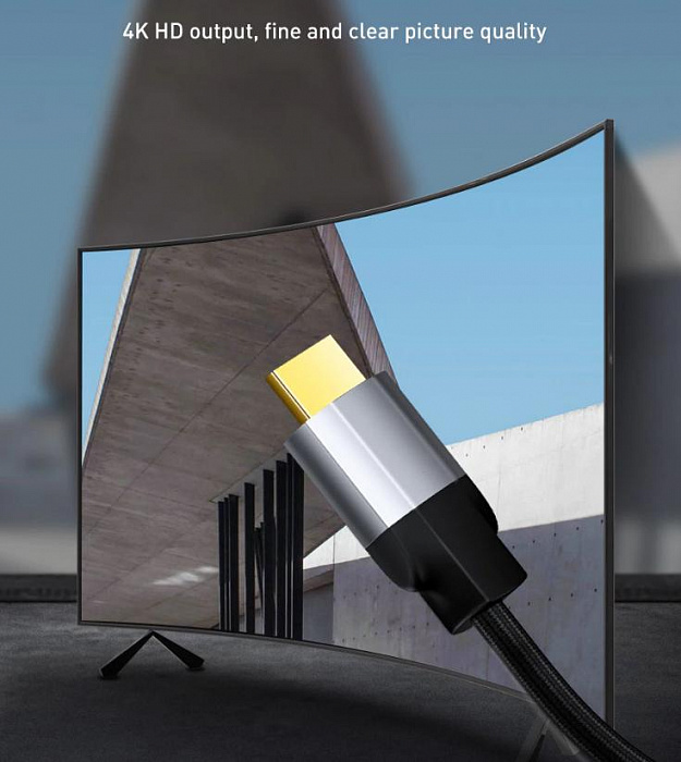 Кабель Baseus Enjoyment Series (CAKSX-F0G) HDMI/DVI 1m (Dark Grey) купить в интернет-магазине icover