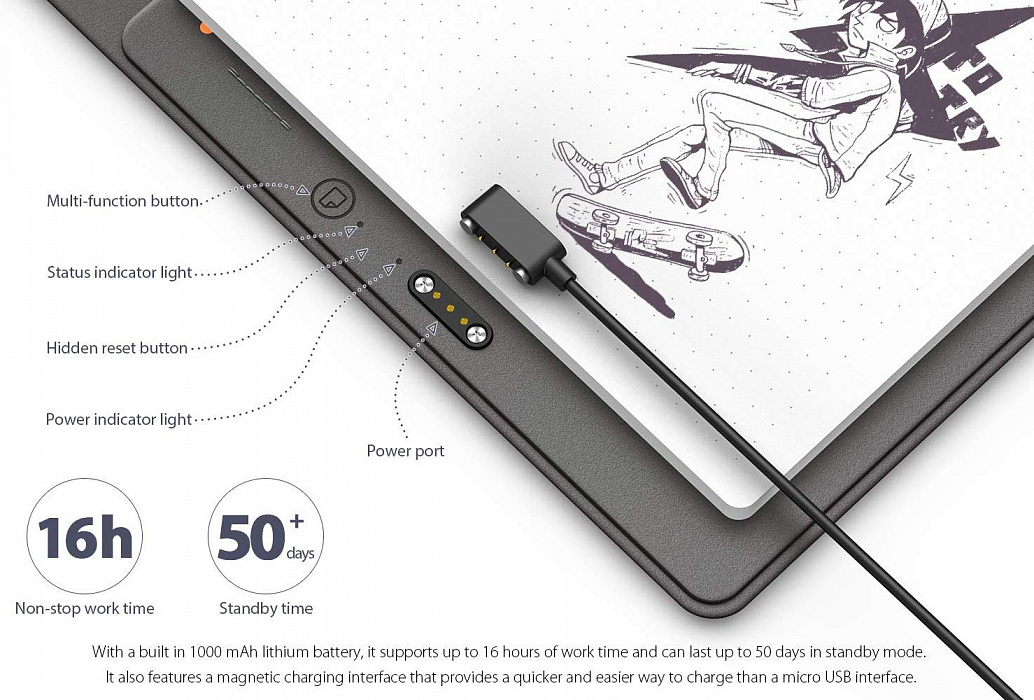 Умный блокнот XP-Pen Note Plus (Black) купить в интернет-магазине icover