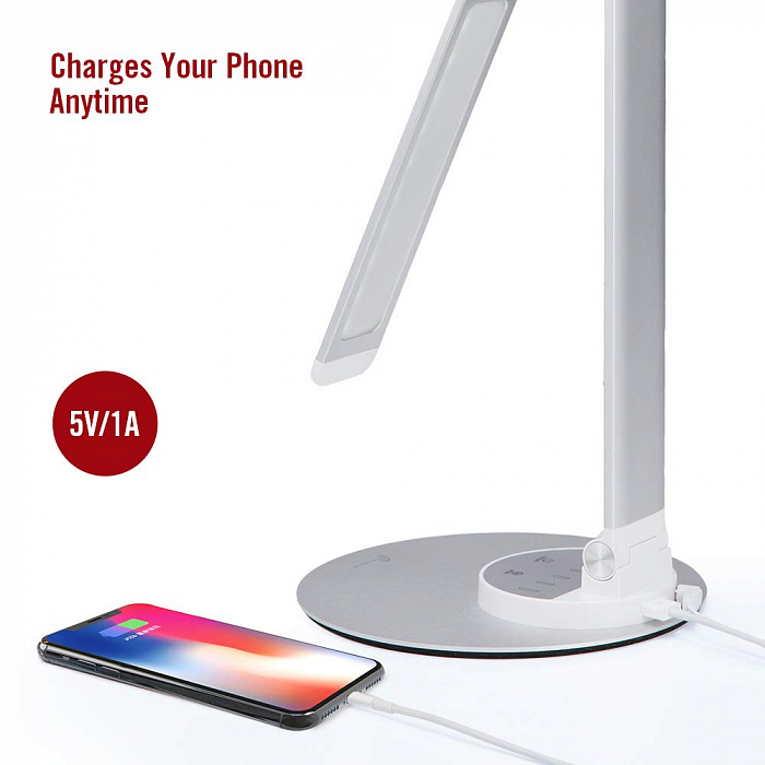 Настольная лампа TaoTronics LED Desk Lamp (Silver) купить в интернет-магазине icover