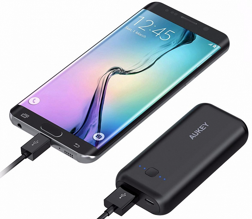 Внешний аккумулятор Aukey 5000 mAh PB-N41 (Black) купить в интернет-магазине icover