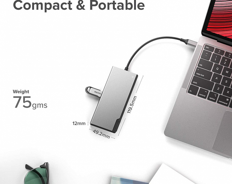 Хаб Alogic USB-C Dock UNI ULDUNI-SGR (Space Grey) купить в интернет-магазине icover
