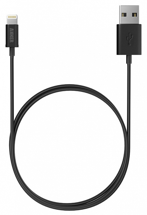 Автомобильное зарядное устройство Anker PowerDrive 2 & Lightning Cable (B2310011) для iPhone/iPad (Black/Red) купить в интернет-магазине icover