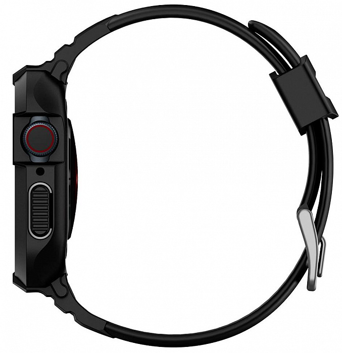 Чехол Spigen Rugged Armor Pro (ACS00546) для Apple Watch series 7/SE/6/5/4 41mm/40mm (Black) купить в интернет-магазине icover