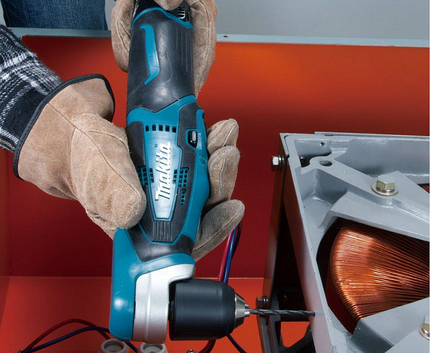 Makita DA331DWE - аккумуляторная угловая дрель (Blue) купить в интернет-магазине icover