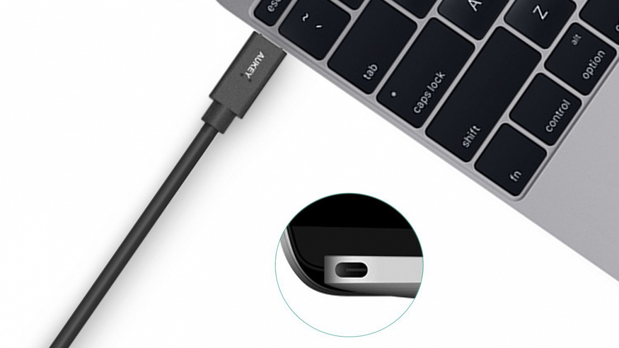Кабель Aukey CB-C2 USB-C - USB-C 3.1 0.9 m (Black) купить в интернет-магазине icover
