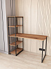 Стол-стеллаж лофт RIDBERG MEMPHIS (Dark Oak/Black) купить в интернет-магазине icover