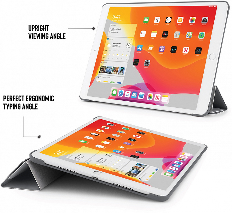 Чехол Pipetto Origami (P030-50-7) для iPad 10.2" (Dark Grey) купить в интернет-магазине icover