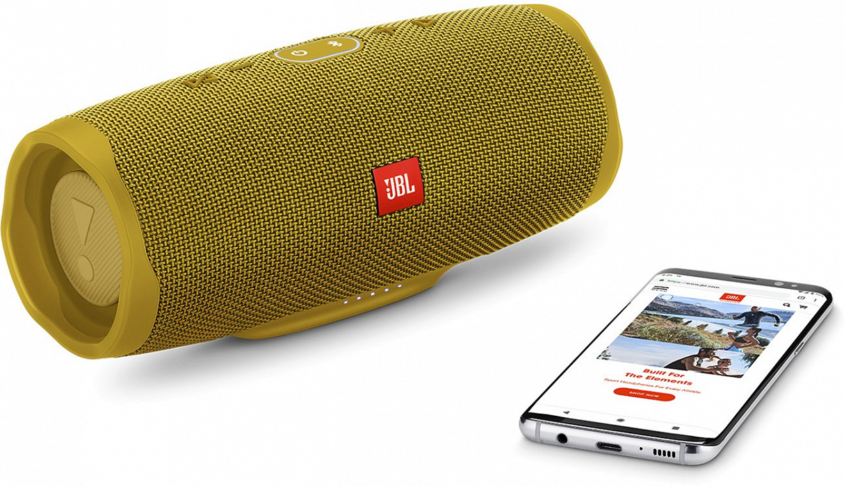 Портативная акустическая система JBL Charge 4 (Yellow) купить в интернет-магазине icover
