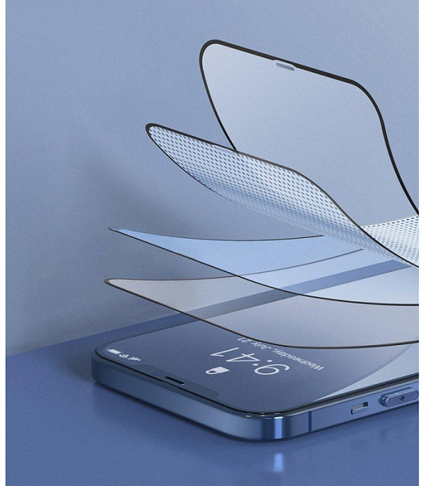 Защитное стекло Baseus Full-screen Tempered Glass Film (SGAPIPH67N-KC01) для iPhone 12 Pro Max (Black) купить в интернет-магазине icover