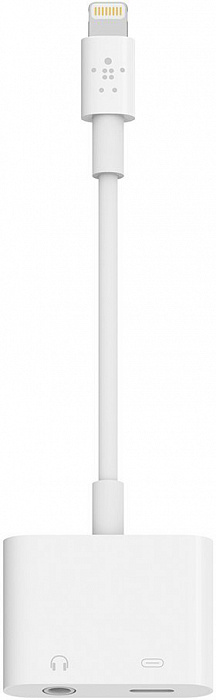 Переходник Belkin 3.5mm Audio + Charge RockStar F8J212btWHT (White) купить в интернет-магазине icover