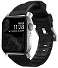 Ремешок Nomad Rugged Strap (NM1A41SN00) для Apple Watch Series SE/6/2/3/4 42/44 mm (Black/Silver) купить в интернет-магазине icover