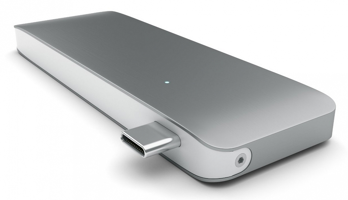 USB-хаб Satechi Combo Hub 3 in 1 USB Type-C ST-TCUPM (Space Grey) купить в интернет-магазине icover
