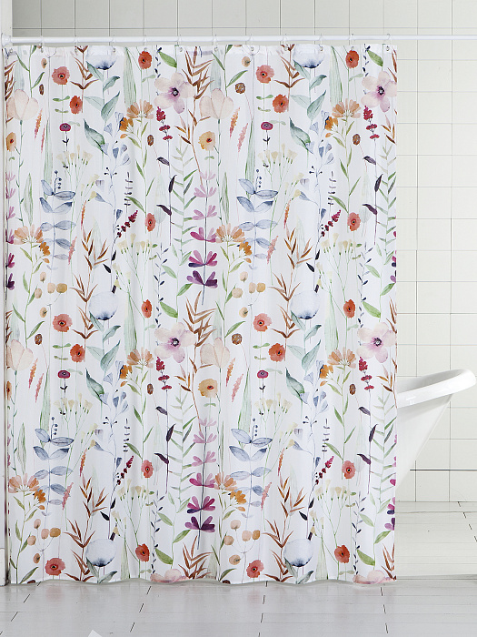 Штора для ванной комнаты Ridberg 180x200 см (Flowers 3) купить в интернет-магазине icover