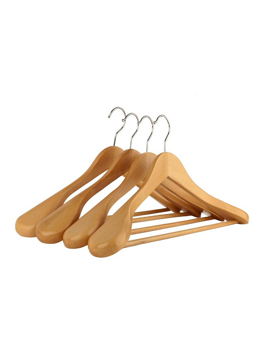 Вешалка-плечики для одежды деревянные широкие Ridberg 6 шт (Brown) купить в интернет-магазине icover