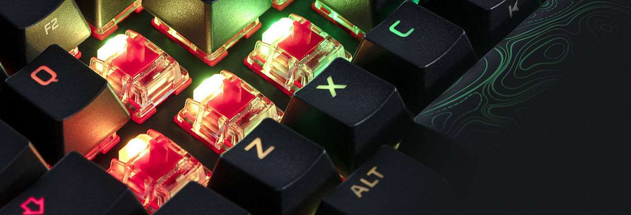 Игровая клавиатура HyperX Alloy Origins 60 Red switches USB RGB (HKBO1S-RB-RU/G) купить в интернет-магазине icover