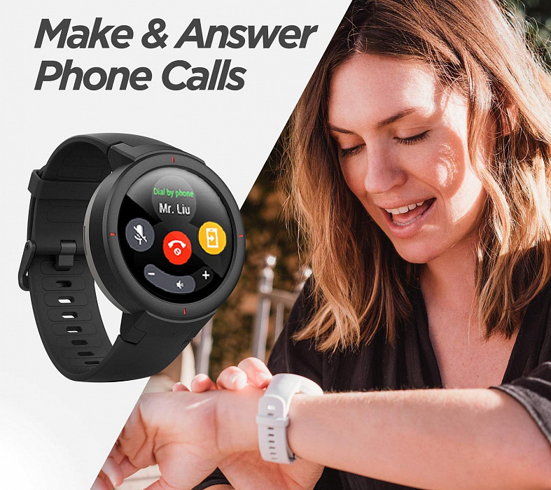 Спортивные часы Xiaomi Huami AMAZFIT Verge International version (Shadow Grey) купить в интернет-магазине icover