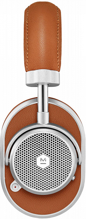 Bluetooth-наушники с микрофоном Master&Dynamic MW65 ANC (Silver Metal/Brown Leather) купить в интернет-магазине icover