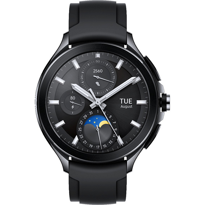 Смарт-часы Xiaomi Watch 2 Pro Bluetooth Black Case with Black Fluororubber Strap (Black) купить в интернет-магазине icover