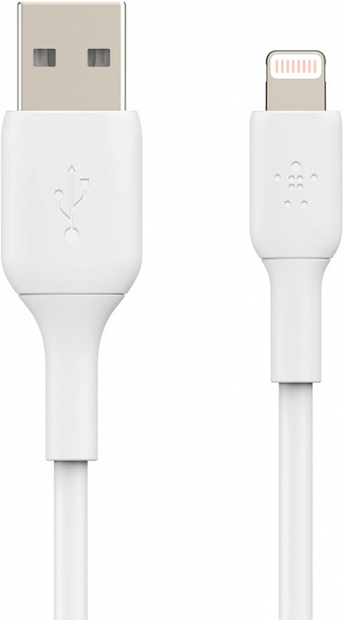 Кабель для iPhone, iPad Belkin Boost Charge USB-A/Lightning 1m CAA001bt1MWH (White) купить в интернет-магазине icover