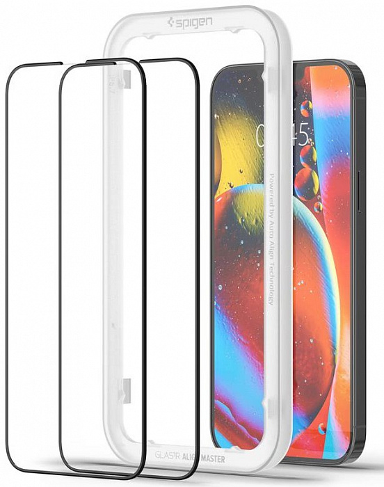 Spigen Glas.tR Align Master 2 Pack AGL03377 iPhone 14 Plus 13 Pro Max Black iCover