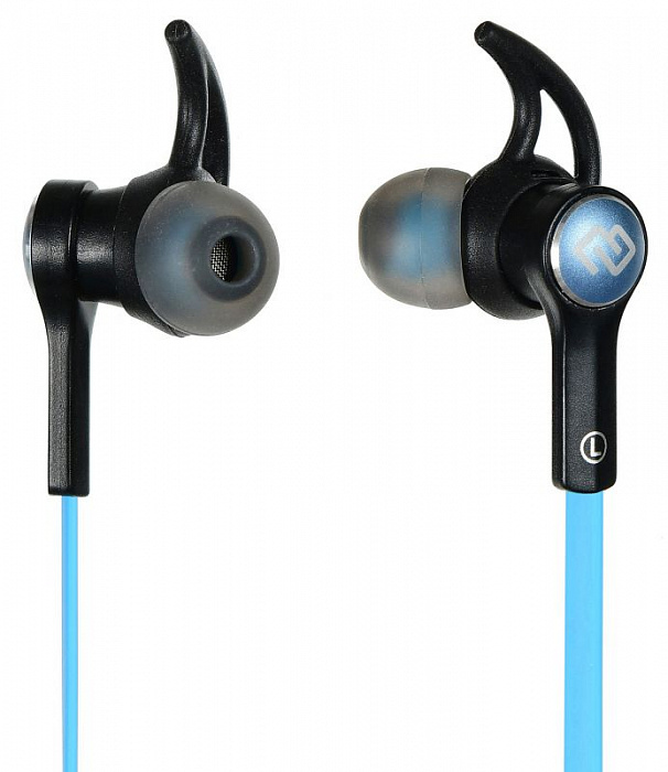 Bluetooth-наушники Digma BT-03 с микрофоном (Black/Blue) купить в интернет-магазине icover