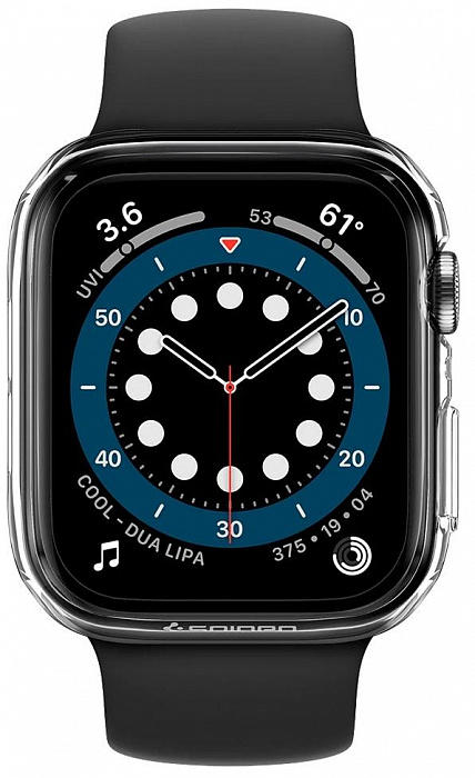 Чехол Spigen Thin Fit (ACS02814) для Apple Watch Series SE/4/5/6 44 mm (Crystal Clear) купить в интернет-магазине icover