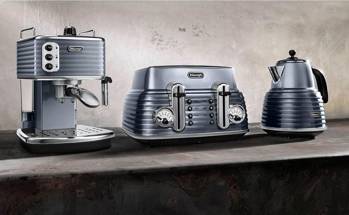 DeLonghi Scultura KBZ 2001 - чайник электрический (Grey) купить в интернет-магазине icover