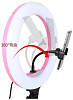 Кольцевая светодиодная LED лампа Circle LED Lamp с держателем и пультом 32 см (Pink) купить в интернет-магазине icover